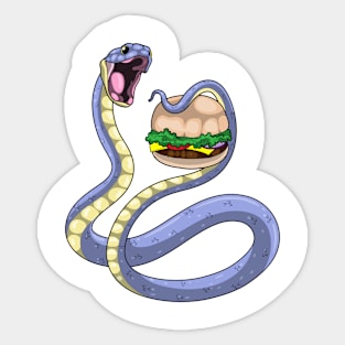 Snake Burger Sticker